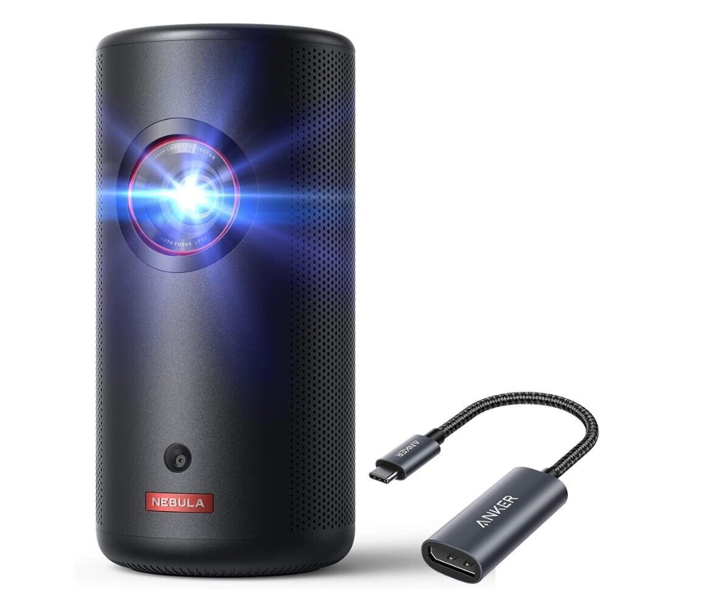 NEBULA Anker Capsule 3 Smart Laser Projector 1080P Portable for Home/Outdoor