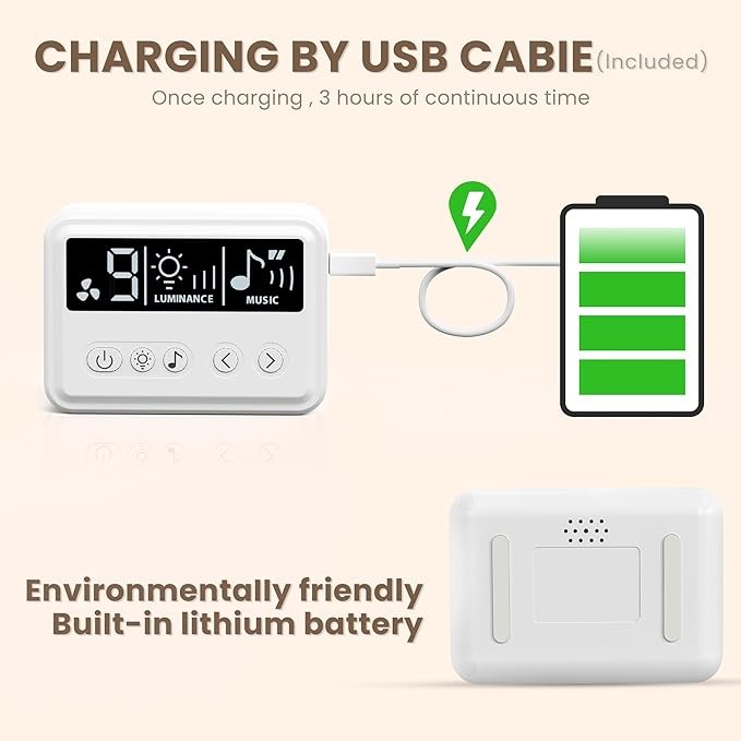 Fcoget Baby Nasal Aspirator with Powerful Adjustable 9 Level Suction, Electric Nasal Suction, Rechargeable, with Night Light and Nursery Rhymes Soothing